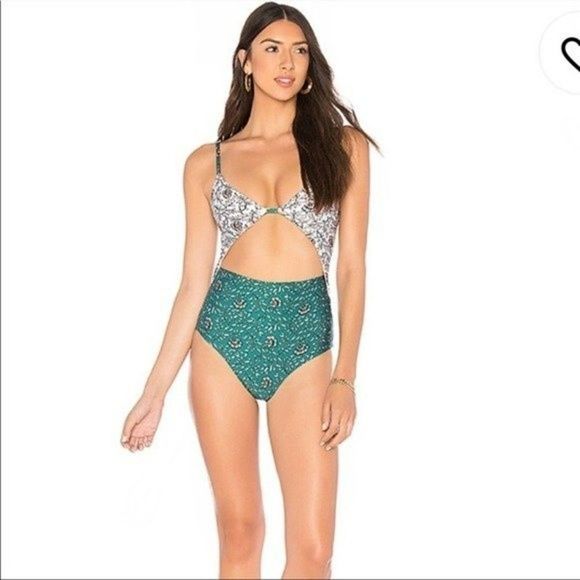 TAVIK Womens Size Small Penelope One Piece in Wild Flower Storm Green - Picture 3 of 8